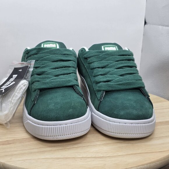 PUMA Hairy Suede Classic Vivid Green Size 8 Mens Brand New - Picture 2 of 8